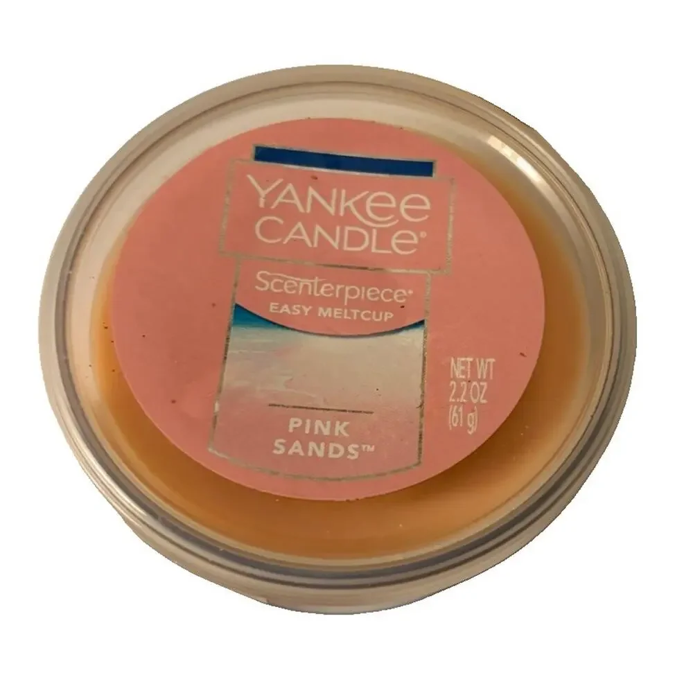 Yankee Candle Scenterpiece warmer NIB + 2 MeltCups: Pink Sands/magic Cookie
